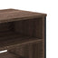 tv-bord 122x34x41 cm konstrueret træ brun egetræsfarve