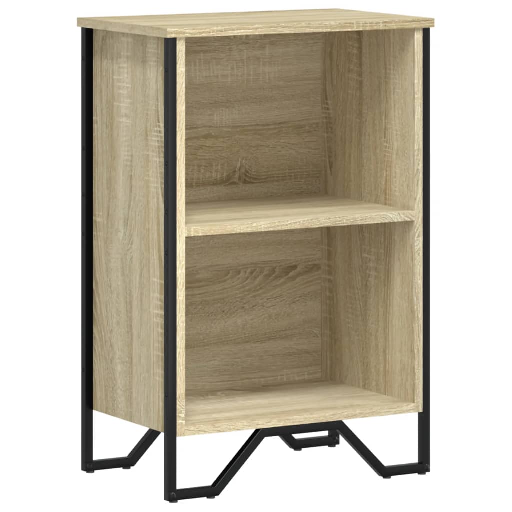 bogreol 50x31x74,5 cm konstrueret træ sonoma-eg
