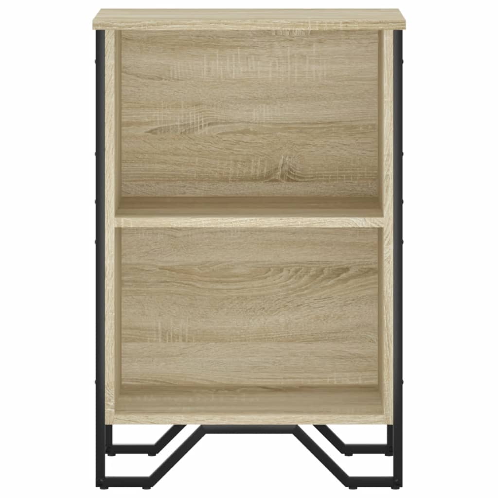 bogreol 50x31x74,5 cm konstrueret træ sonoma-eg