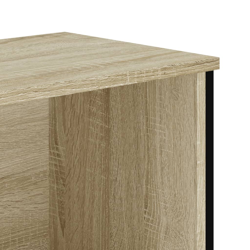 bogreol 50x31x74,5 cm konstrueret træ sonoma-eg