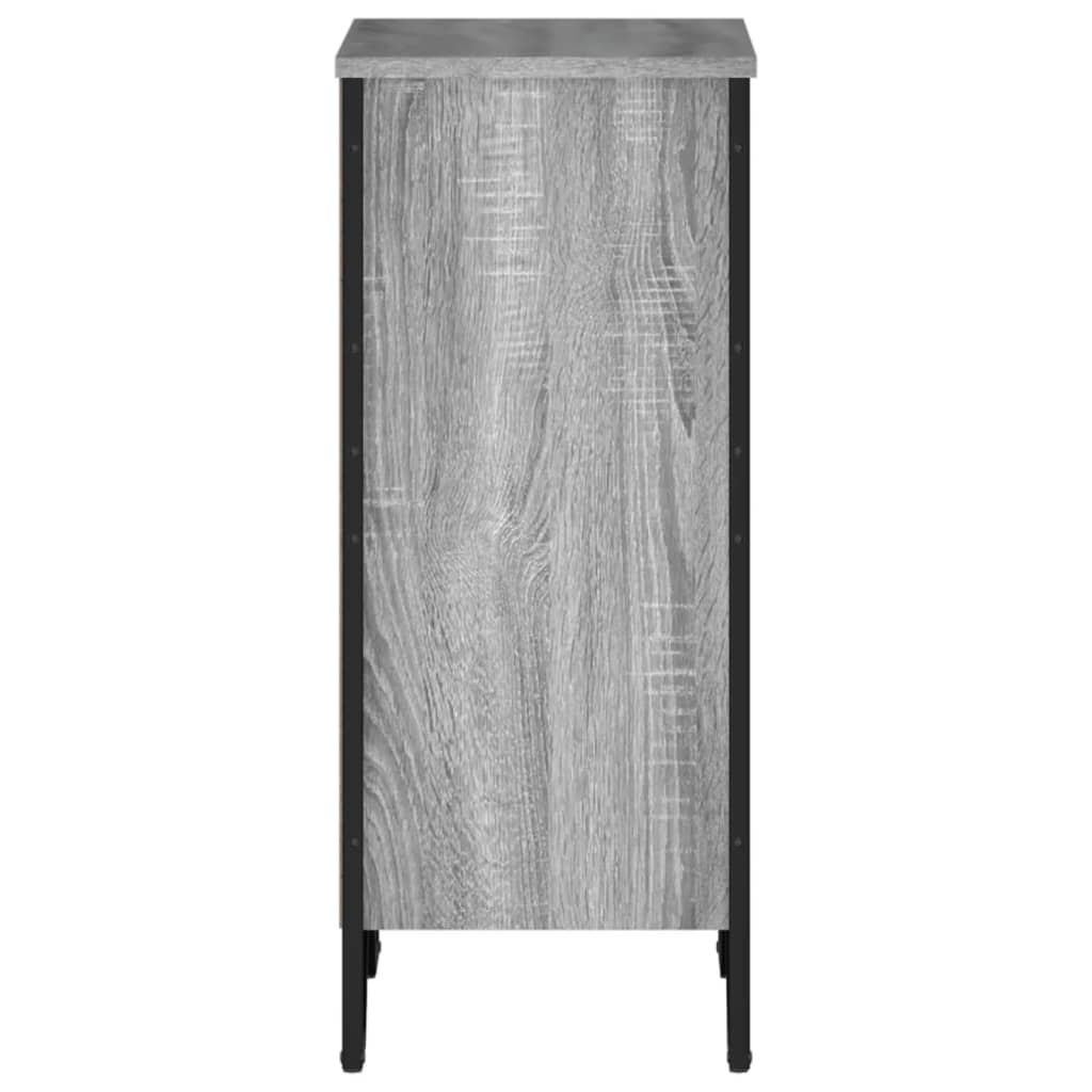 bogreol 50x31x74,5 cm konstrueret træ grå sonoma-eg