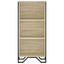 bogreol 50x31x106 cm konstrueret træ sonoma-eg