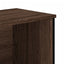bogreol 50x31x137,5 cm konstrueret træ brun egetræsfarve
