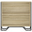 bogreol 80x31x74,5 cm konstrueret træ sonoma-eg