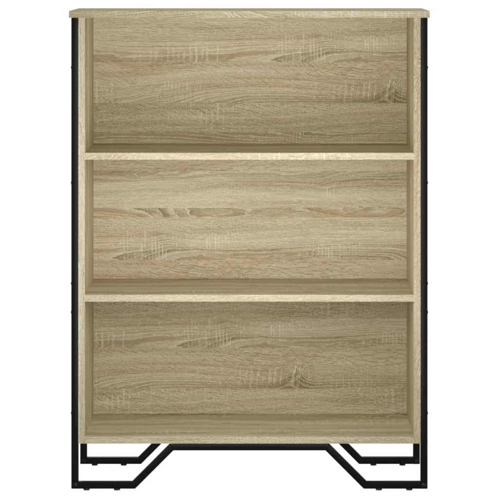 bogreol 80x31x106 cm konstrueret træ sonoma-eg