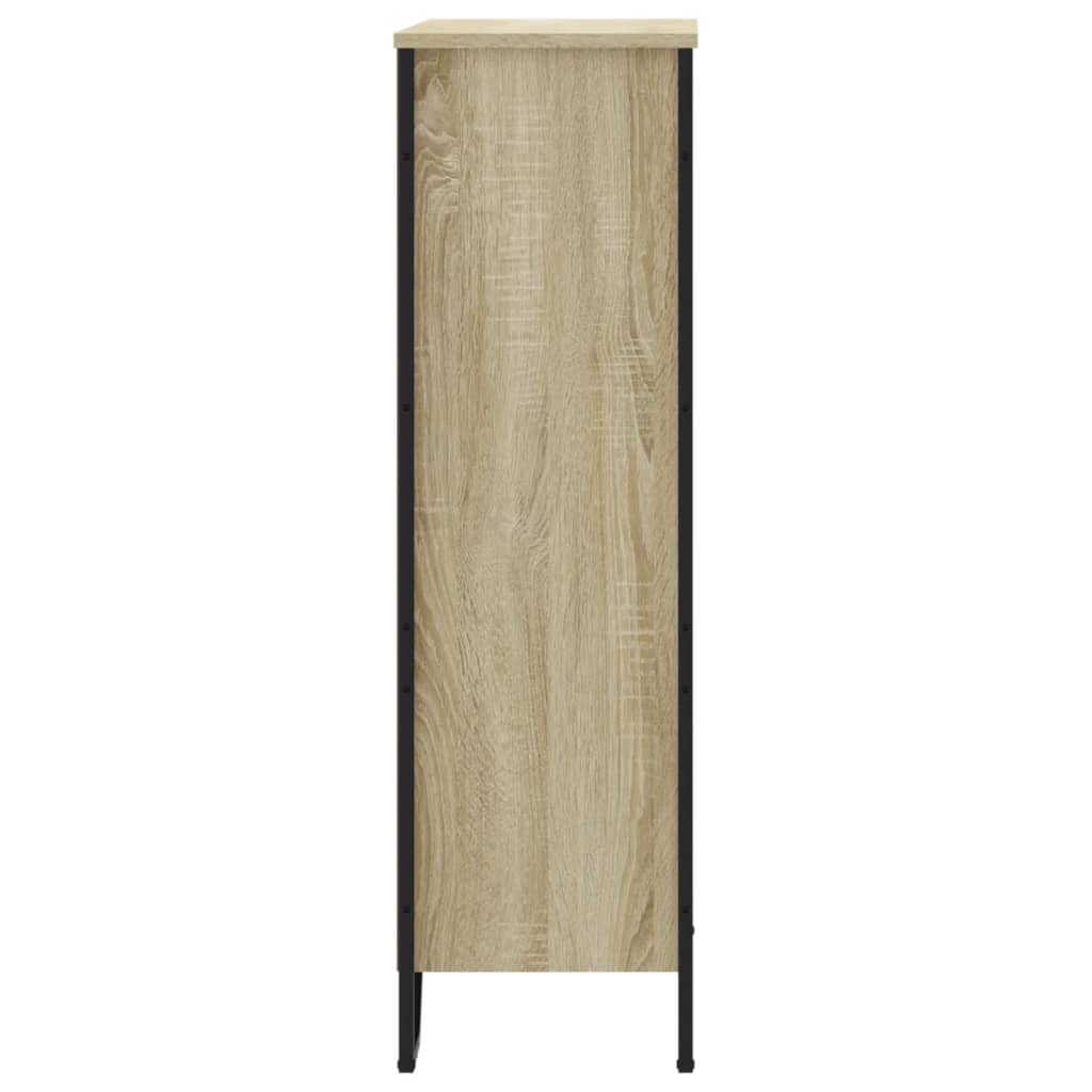 bogreol 80x31x106 cm konstrueret træ sonoma-eg