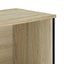 bogreol 80x31x137,5 cm konstrueret træ sonoma-eg