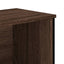 bogreol 80x31x137,5 cm konstrueret træ brun egetræsfarve