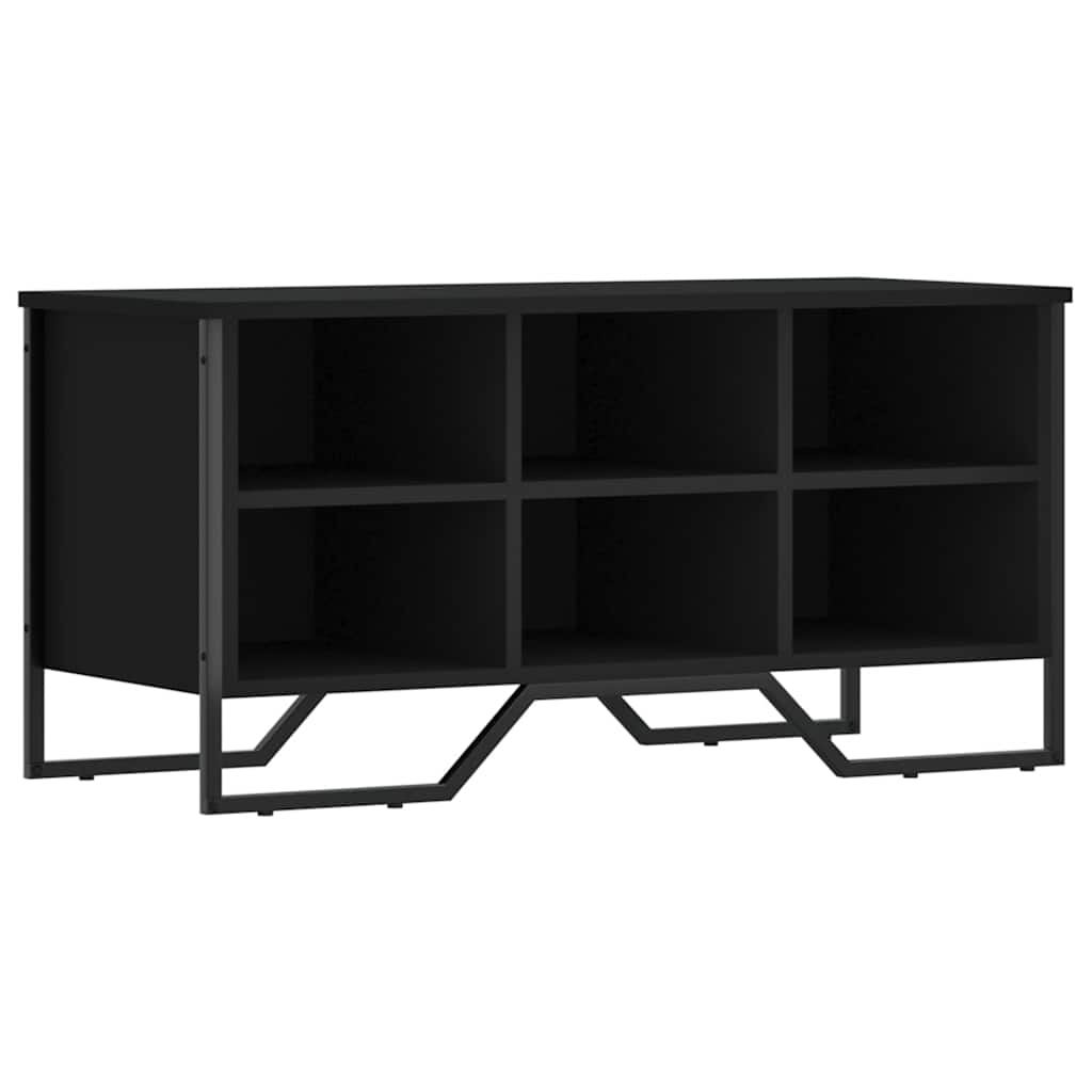 skoreol 90x38x45,5 cm konstrueret træ sort