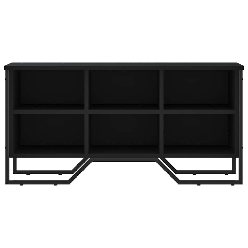 skoreol 90x38x45,5 cm konstrueret træ sort