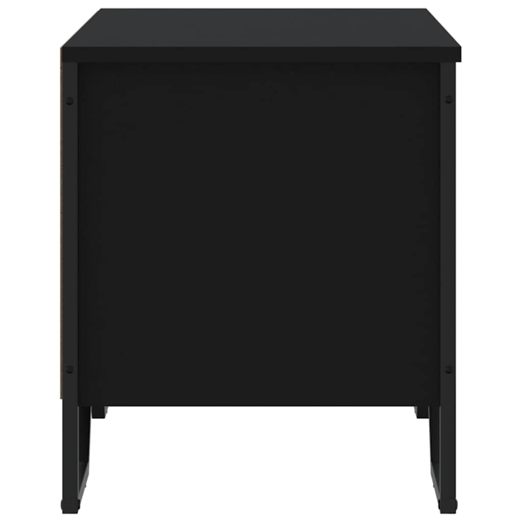 skoreol 90x38x45,5 cm konstrueret træ sort