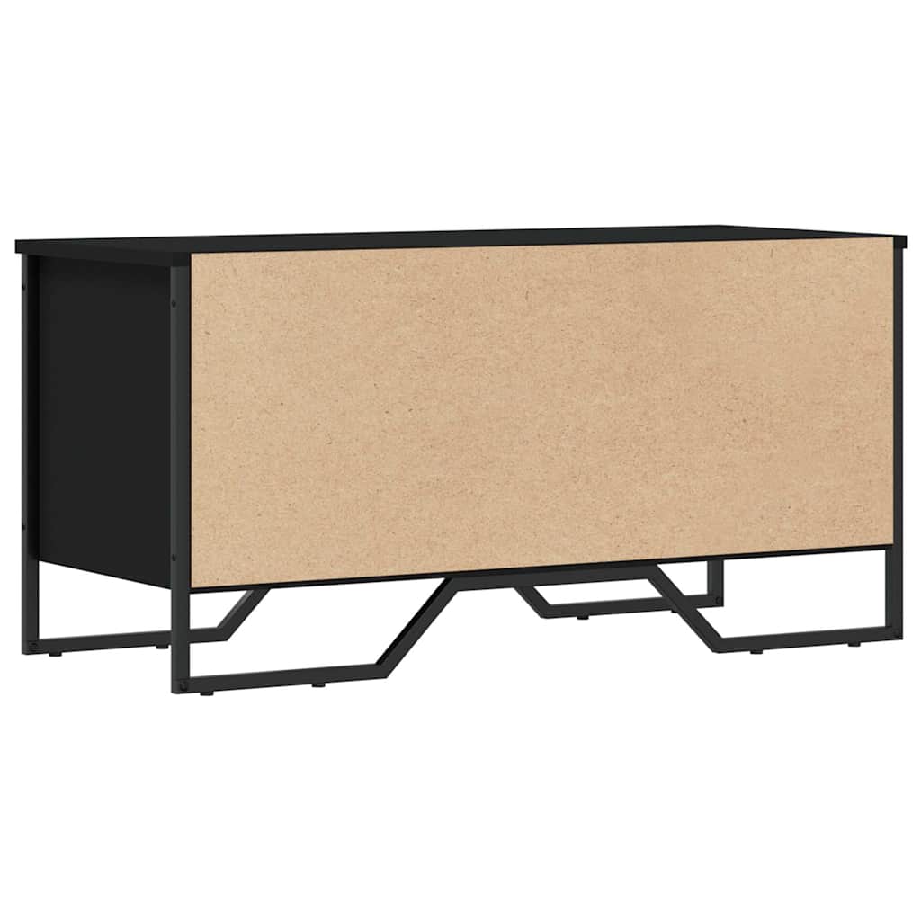 skoreol 90x38x45,5 cm konstrueret træ sort