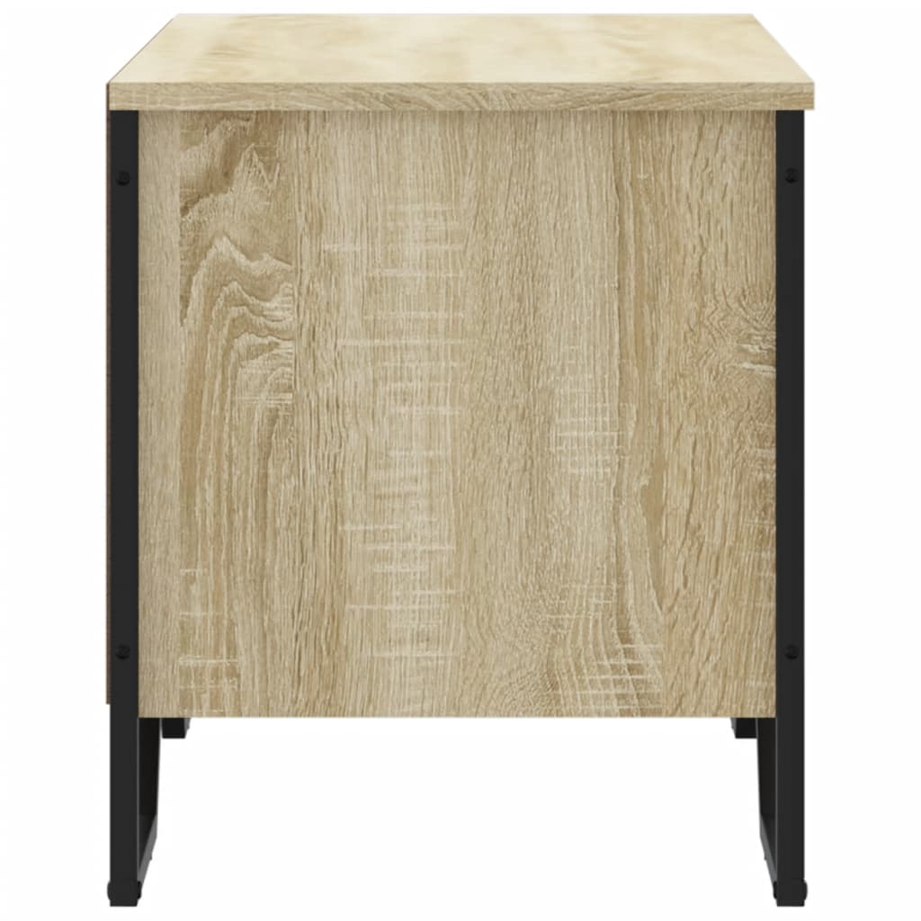 skoreol 90x38x45,5 cm konstrueret træ sonoma-eg