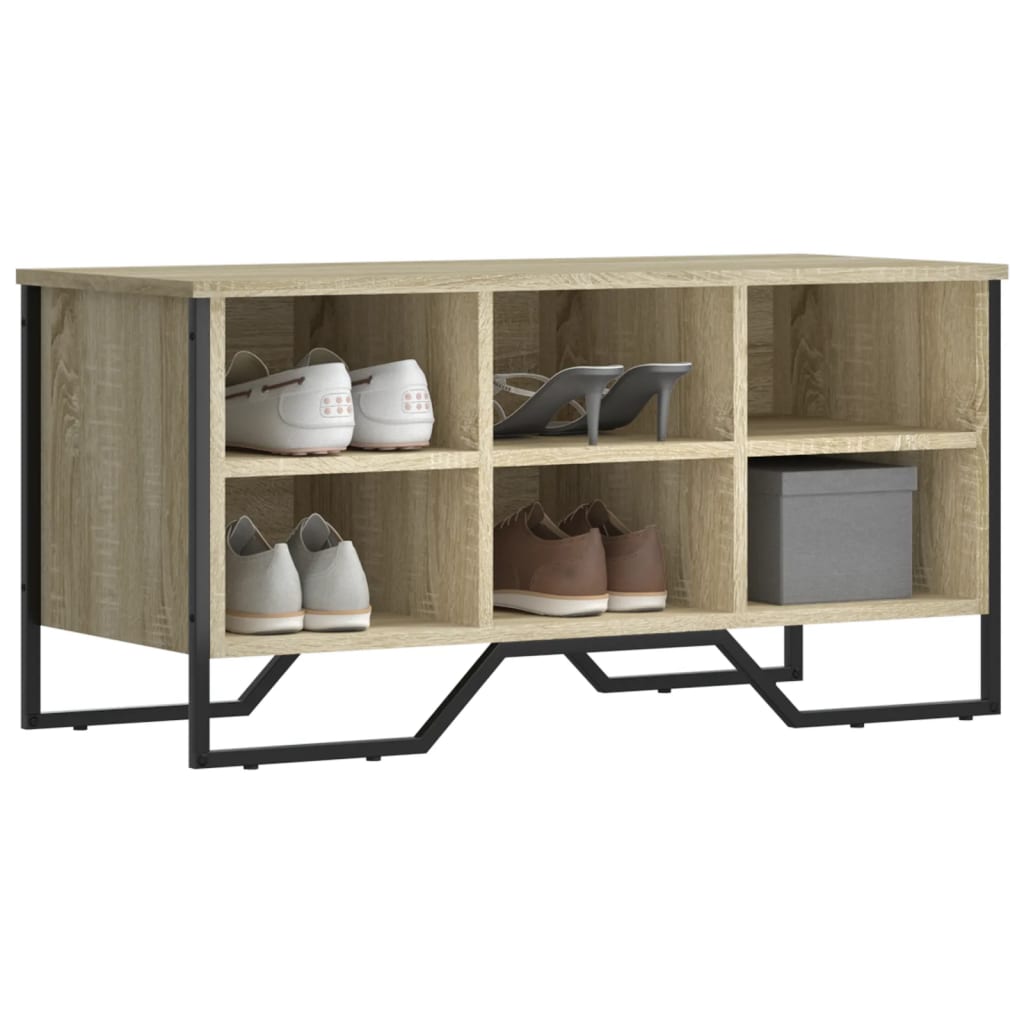 skoreol 90x38x45,5 cm konstrueret træ sonoma-eg