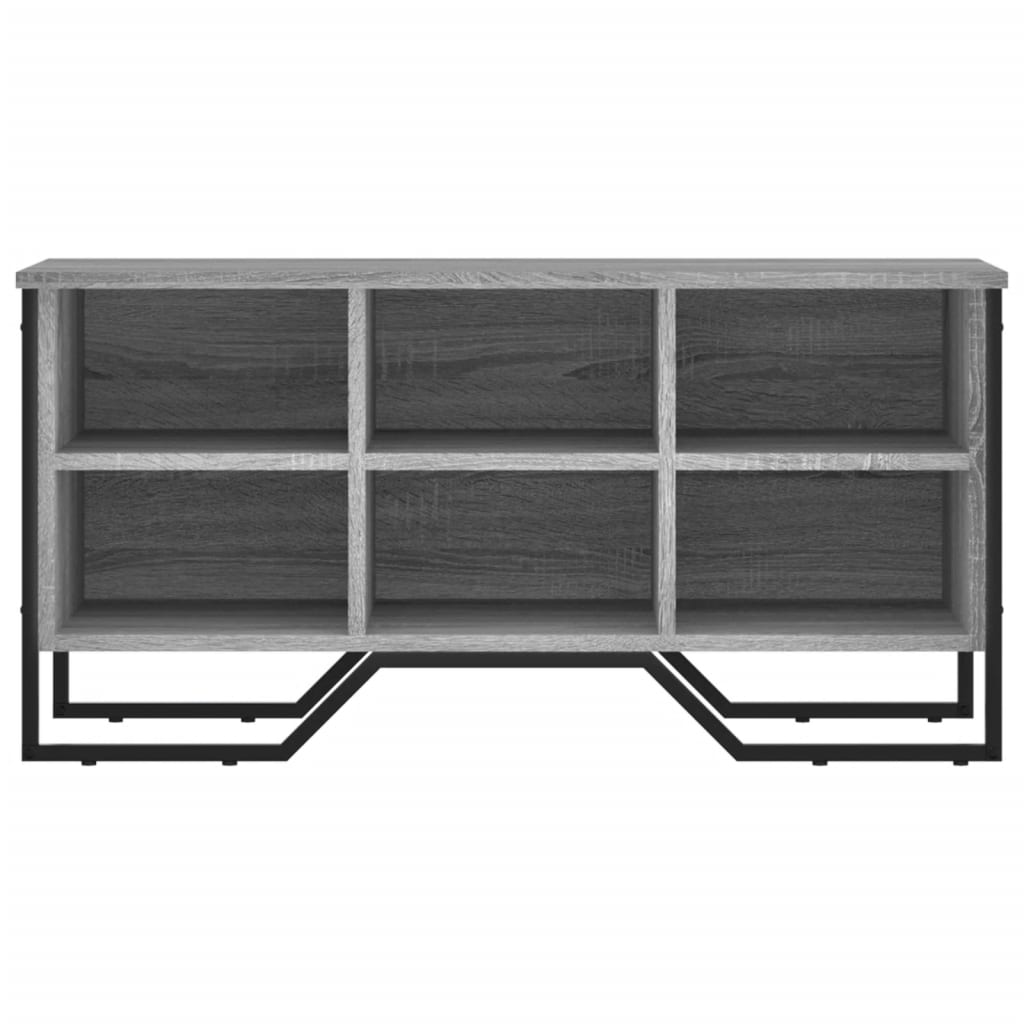 skoreol 90x38x45,5 cm konstrueret træ grå sonoma-eg