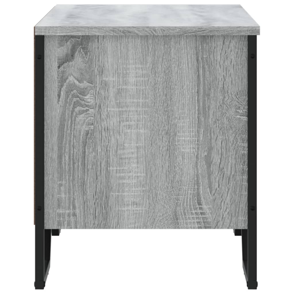 skoreol 90x38x45,5 cm konstrueret træ grå sonoma-eg