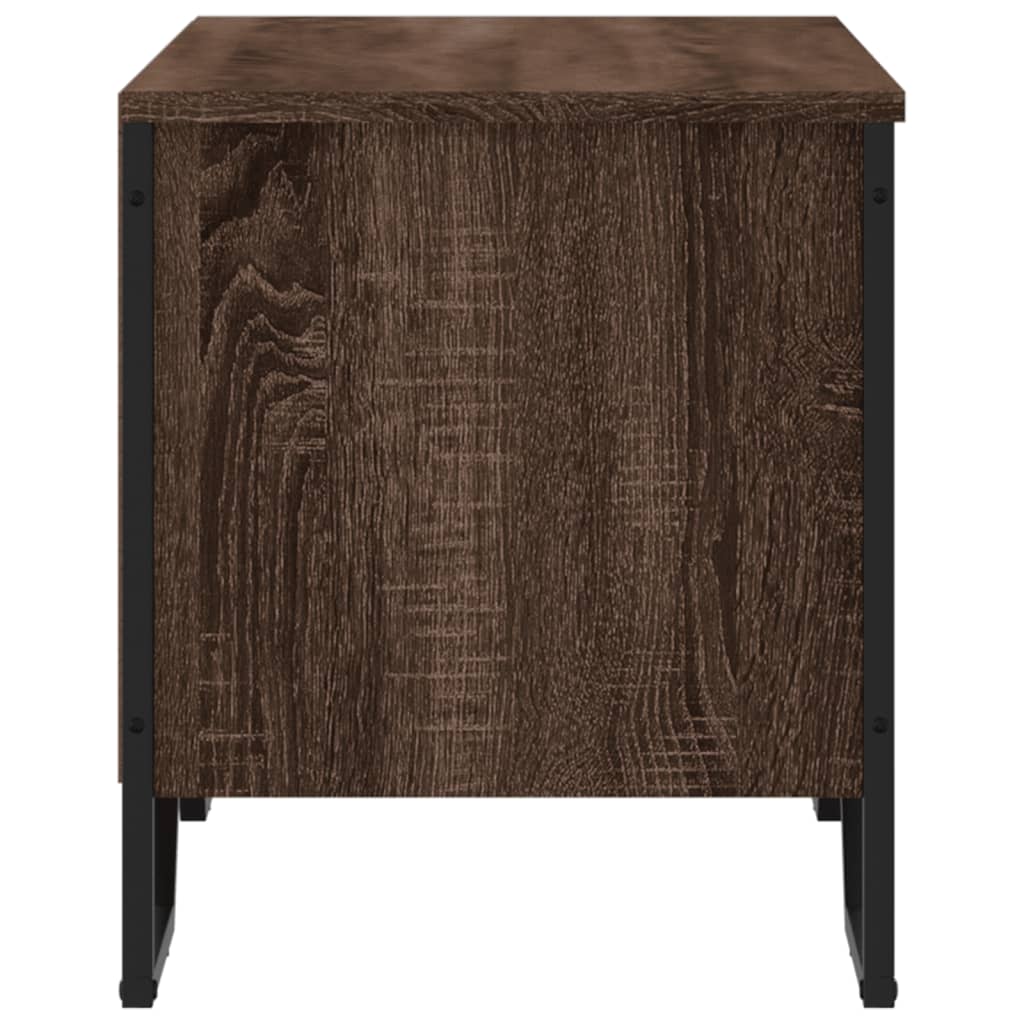 skoreol 90x38x45,5 cm konstrueret træ brun egetræsfarve