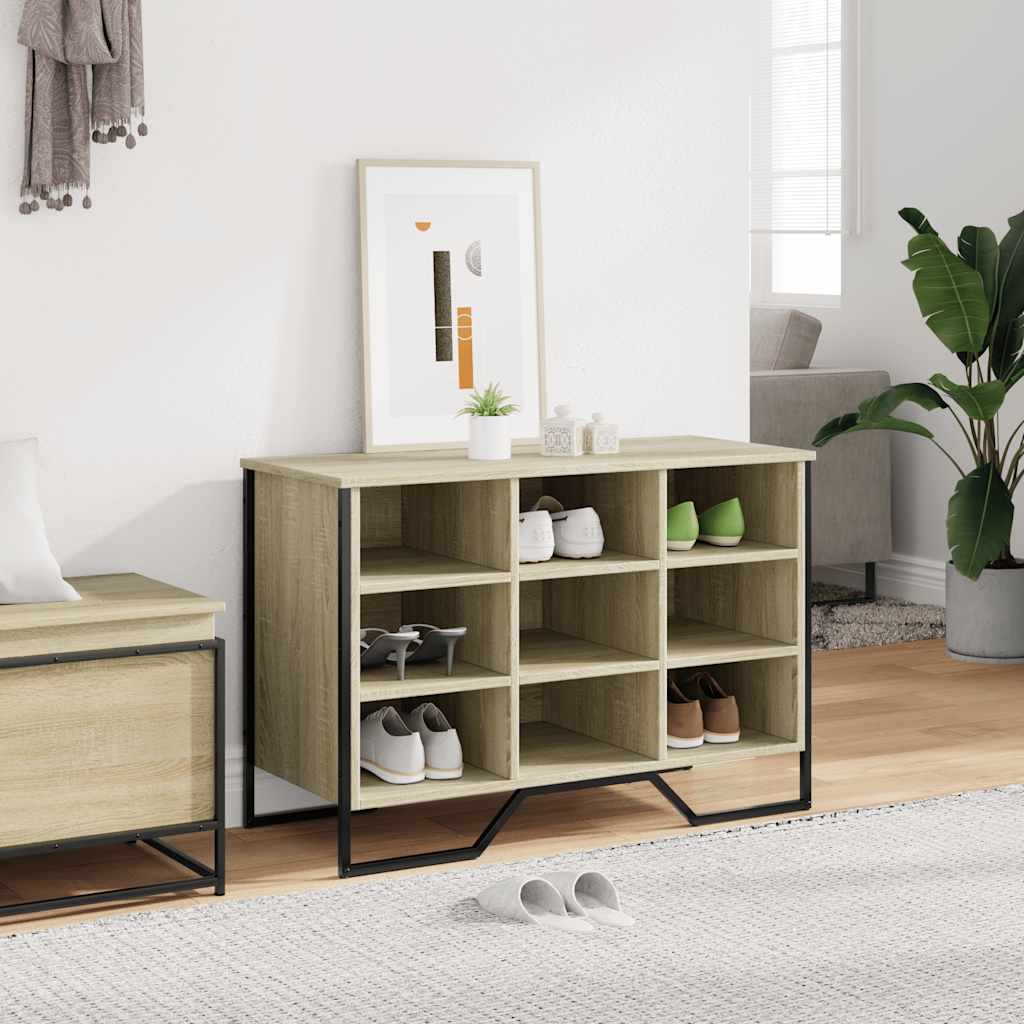 skoreol 90x38x61,5 cm konstrueret træ sonoma-eg
