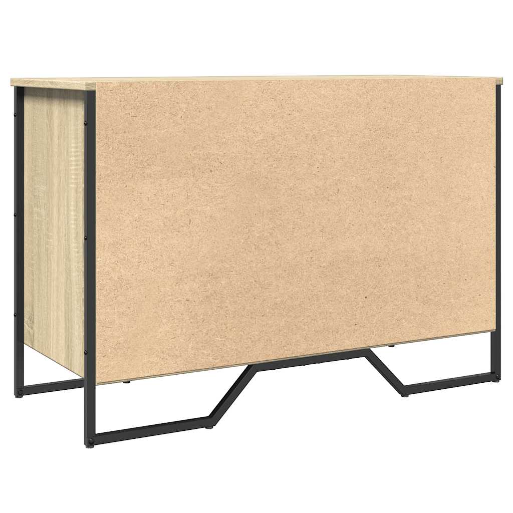 skoreol 90x38x61,5 cm konstrueret træ sonoma-eg