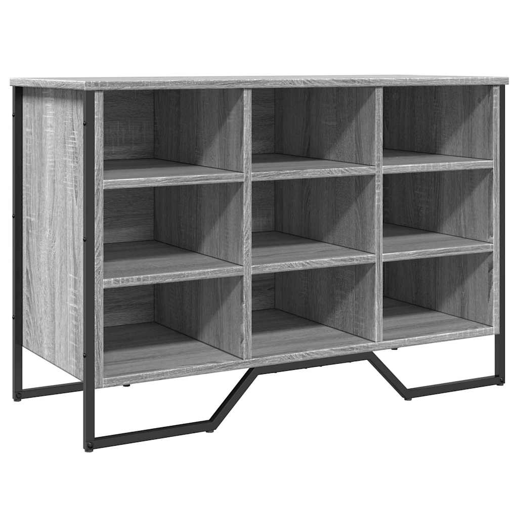 skoreol 90x38x61,5 cm konstrueret træ grå sonoma-eg