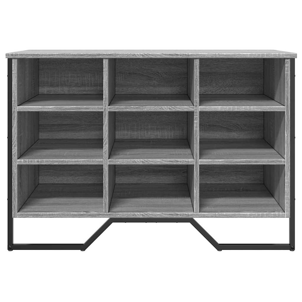 skoreol 90x38x61,5 cm konstrueret træ grå sonoma-eg