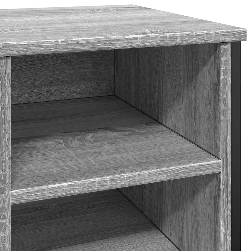 skoreol 90x38x61,5 cm konstrueret træ grå sonoma-eg