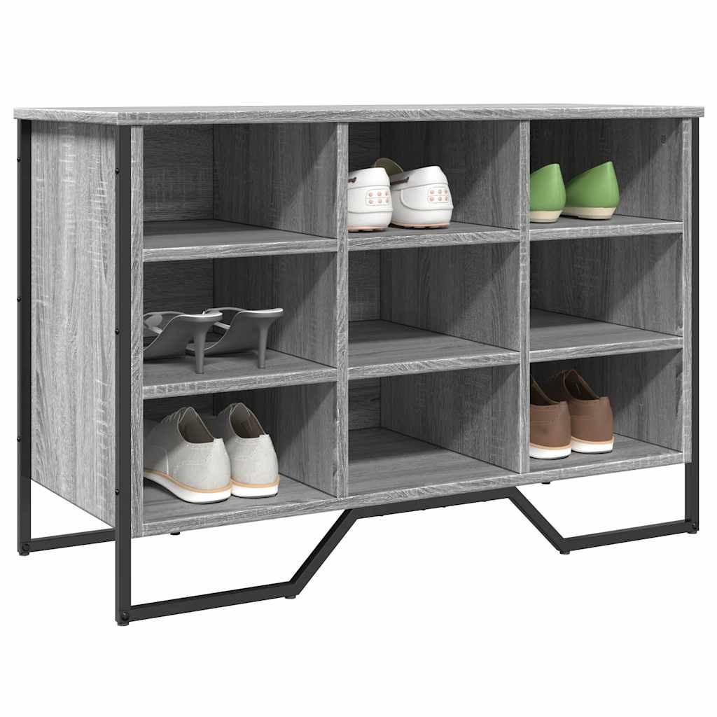 skoreol 90x38x61,5 cm konstrueret træ grå sonoma-eg