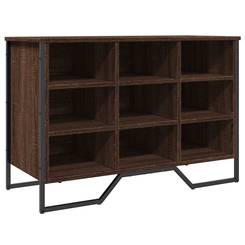 skoreol 90x38x61,5 cm konstrueret træ brun egetræsfarve