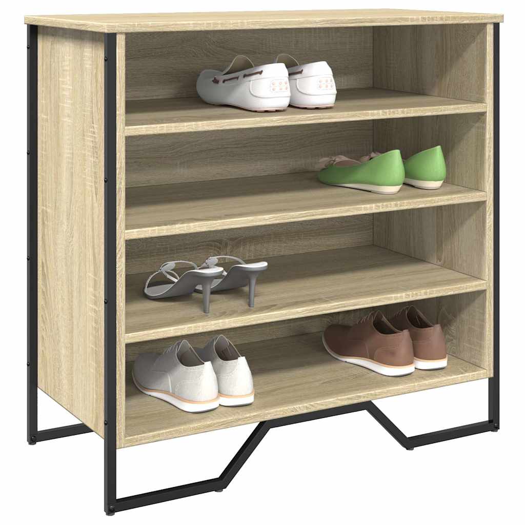 skoreol 80x38x78 cm konstrueret træ sonoma-eg