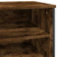 skoreol 80x38x78 cm konstrueret træ røget egetræsfarve