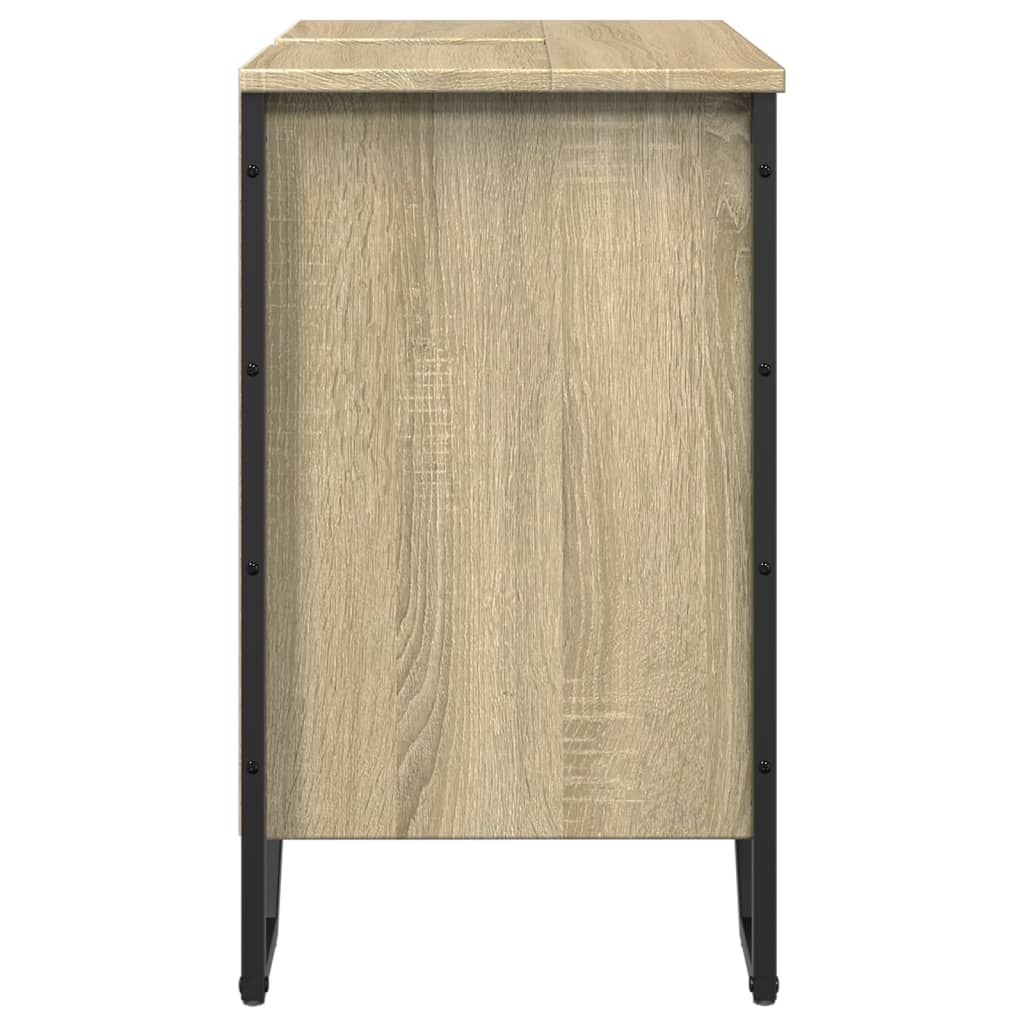 underskab til håndvask 60x35x60 cm konstrueret træ sonoma-eg