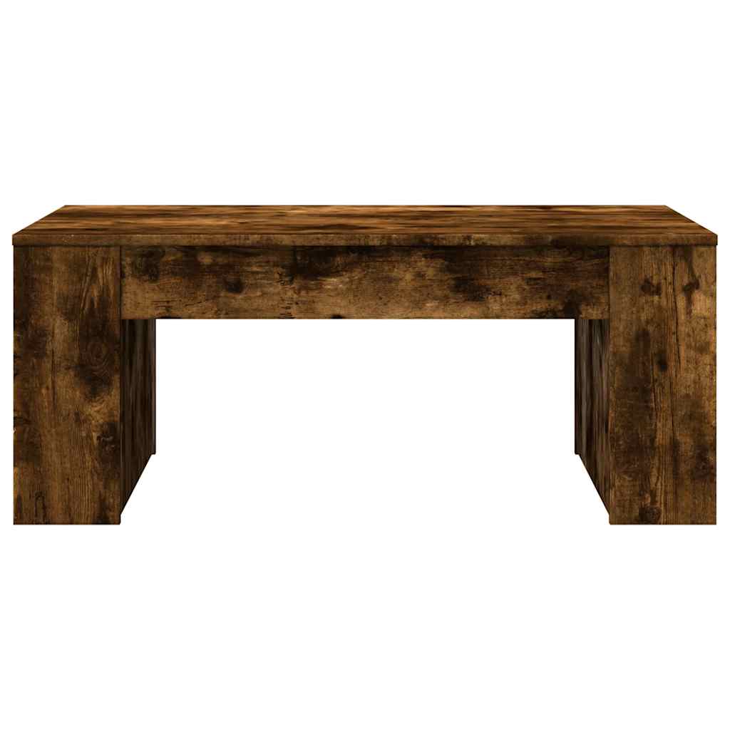 sofabord 102x55x42 cm konstrueret træ røget egetræsfarve