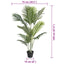 kunstig palme 120 cm PP grøn