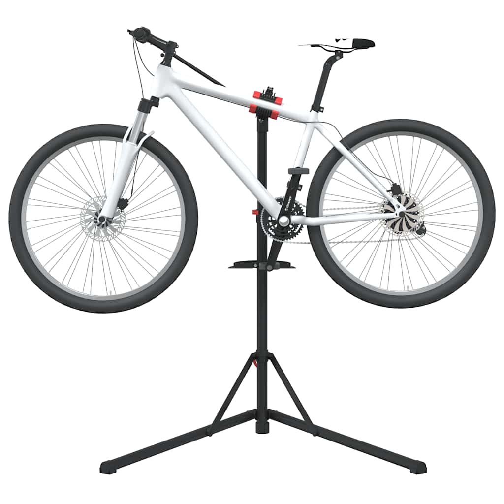reparationsstativ til cykler 92-152 cm foldbart stål rød