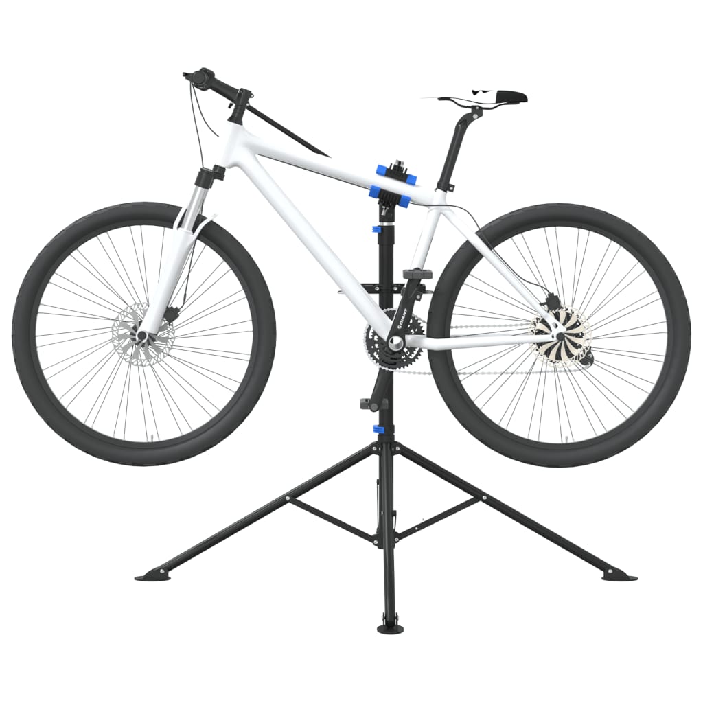 reparationsstativ til cykler 108-188 cm foldbart stål blå