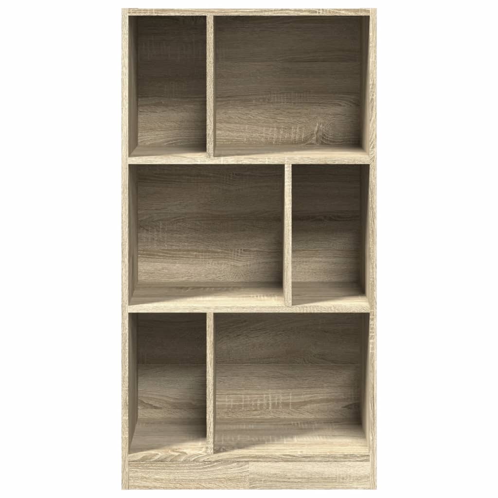 bogreol 57x28,5x107,5 cm konstrueret træ sonoma-eg