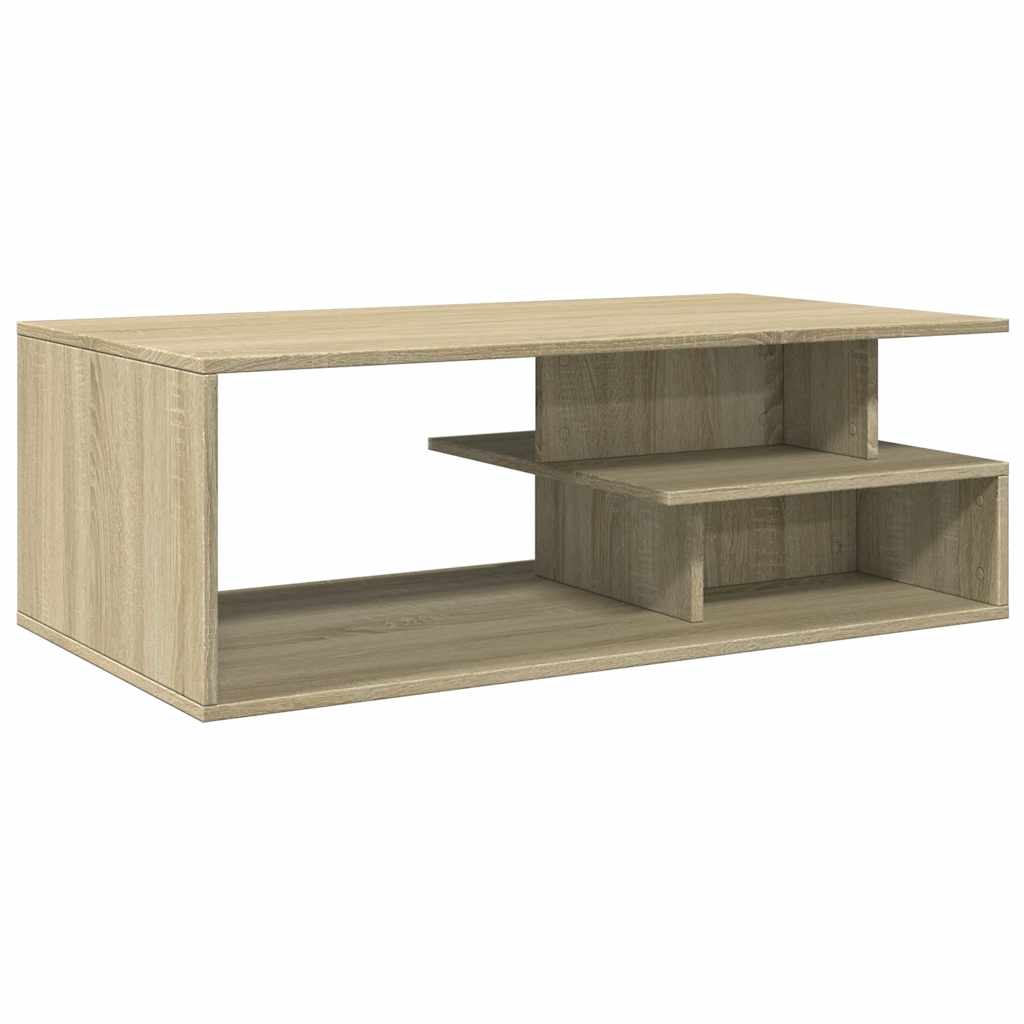 sofabord 102x55x35 cm konstrueret træ sonoma-eg