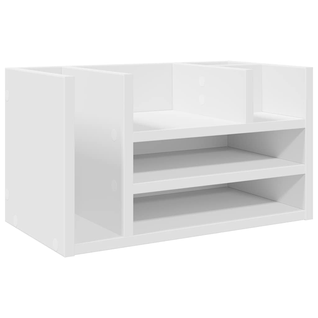 dueslag til skrivebord 44,5x24x25 cm konstrueret træ hvid