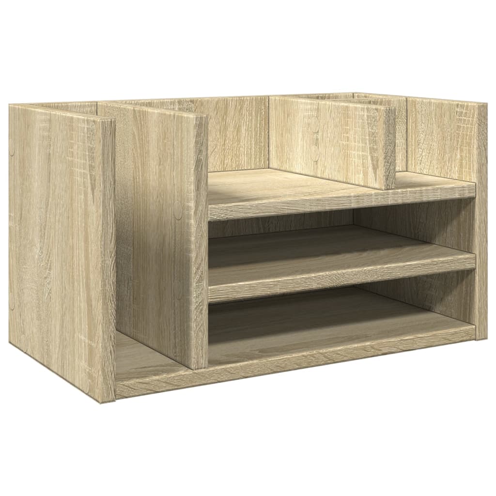 dueslag til skrivebord 44,5x24x25 cm konstrueret træ sonoma-eg