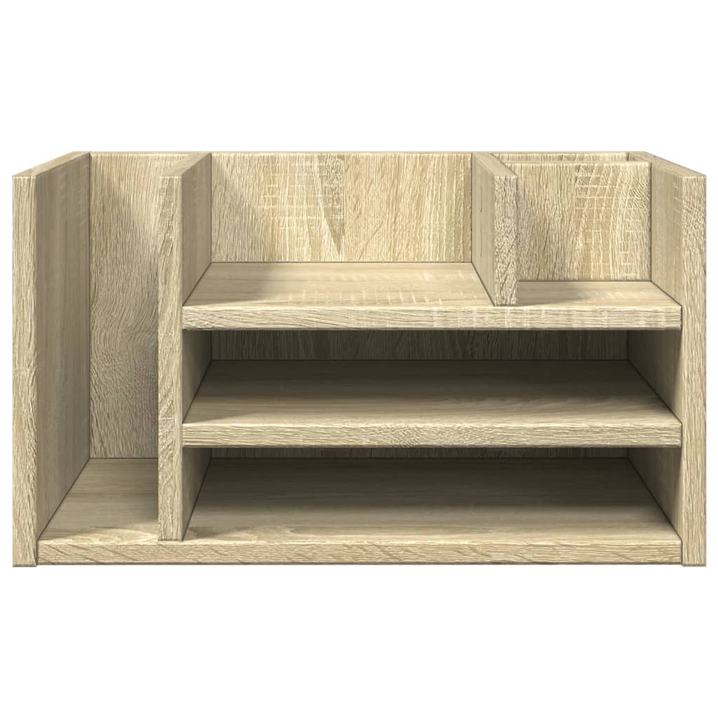 dueslag til skrivebord 44,5x24x25 cm konstrueret træ sonoma-eg