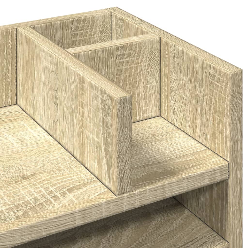 dueslag til skrivebord 44,5x24x25 cm konstrueret træ sonoma-eg
