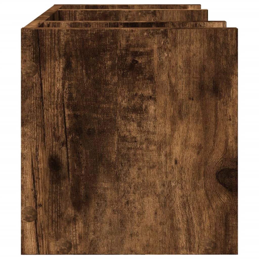 dueslag til skrivebord 44,5x24x25 cm konstrueret træ røget eg