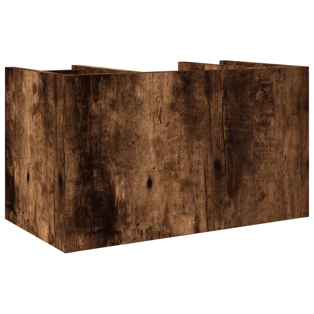 dueslag til skrivebord 44,5x24x25 cm konstrueret træ røget eg