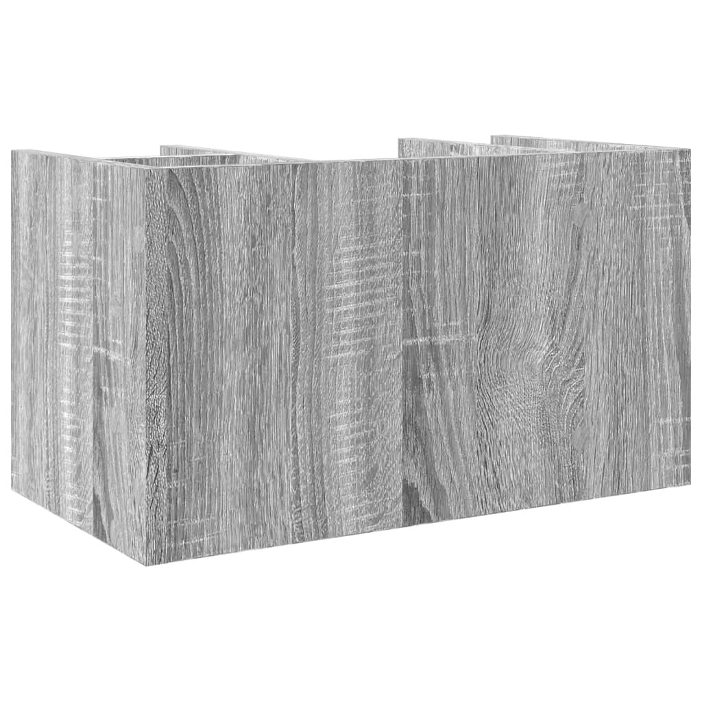 dueslag 44,5x24x25 cm konstrueret træ grå sonoma-eg