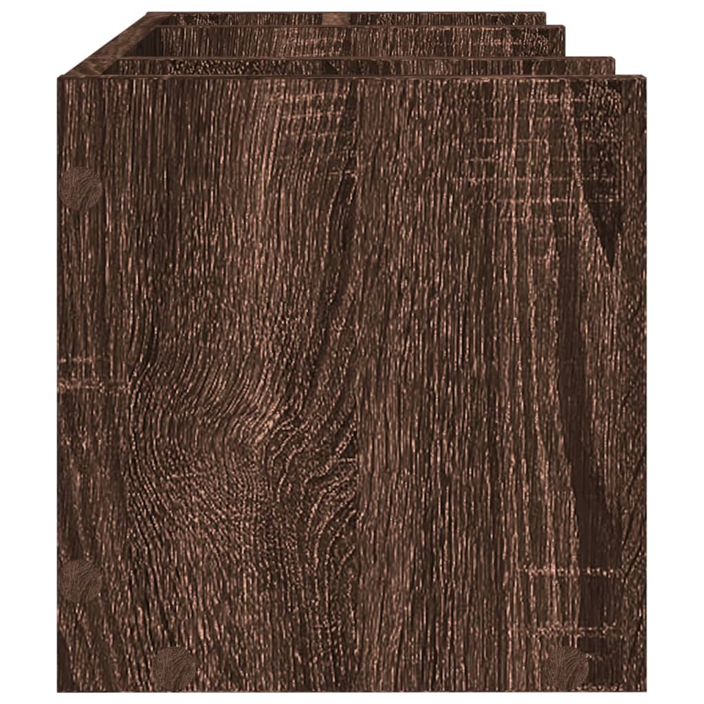dueslag 44,5x24x25 cm konstrueret træ brun egetræsfarve