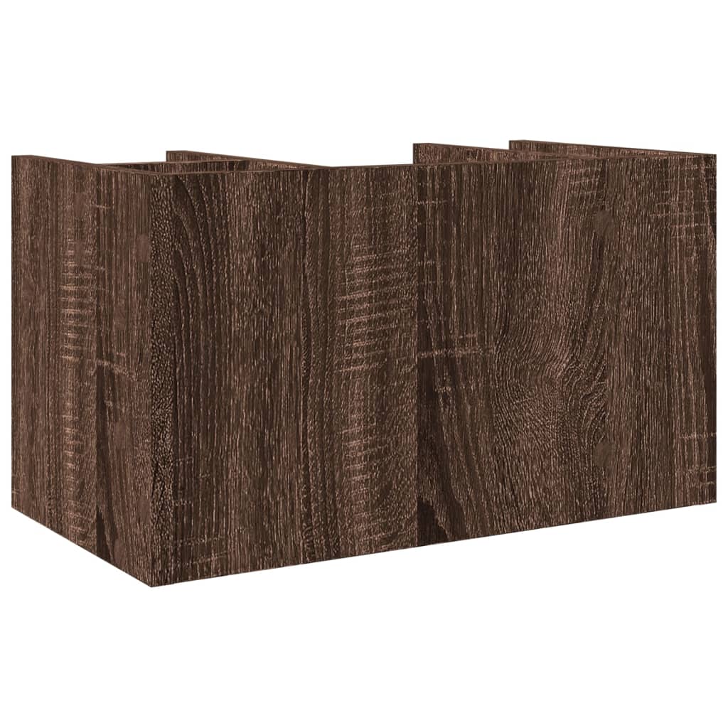 dueslag 44,5x24x25 cm konstrueret træ brun egetræsfarve