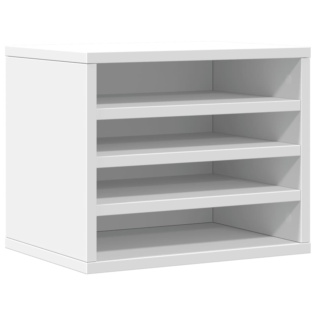 dueslag til skrivebord 36x26x29,5 cm konstrueret træ hvid