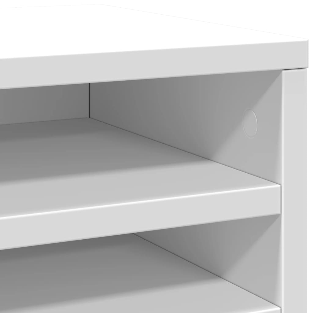 dueslag til skrivebord 36x26x29,5 cm konstrueret træ hvid