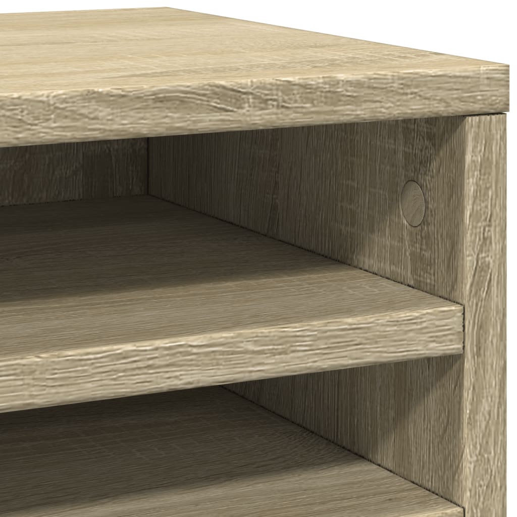 dueslag til skrivebord 36x26x29,5 cm konstrueret træ sonoma-eg