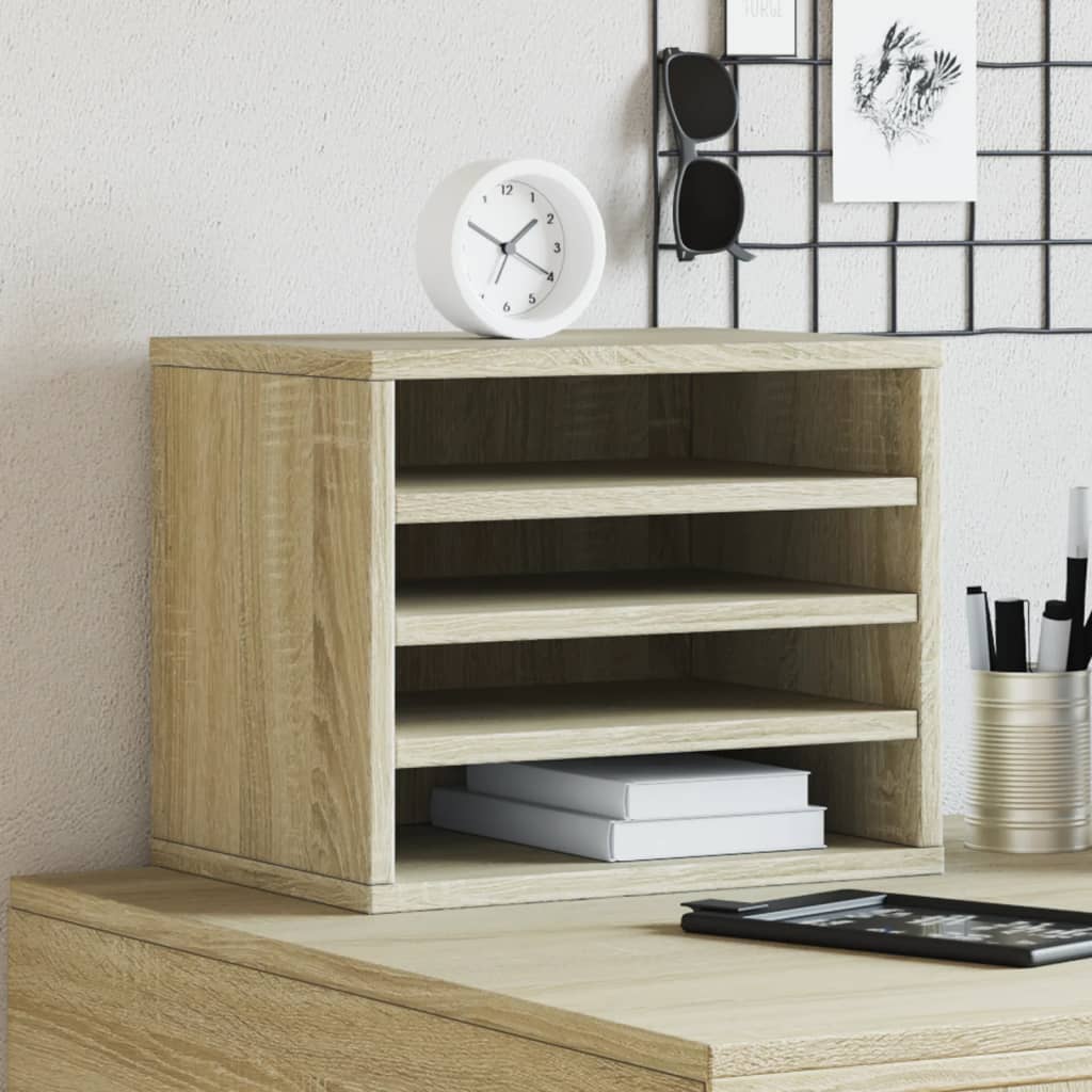 dueslag til skrivebord 36x26x29,5 cm konstrueret træ sonoma-eg